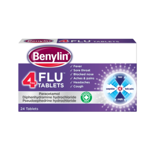 Benylin 4 Flu – 24 Tablets