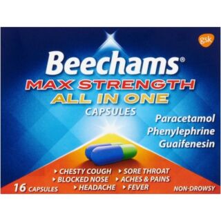 Beechams Max Strength All In One Ultra – 16 Capsules