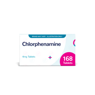 Chlorphenamine (4mg) - Hay Fever & Allergy Relief - 168 Tablets (Brand May Vary)
