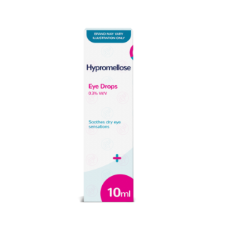 Hypromellose 0.3% Eye Drops - 10ml (Brand May Vary)