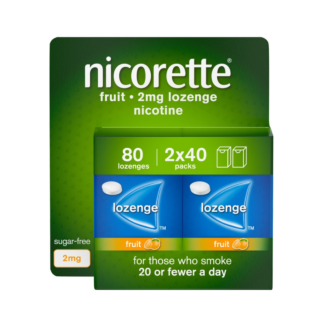 Nicorette Fruit 2mg Lozenge - 80 Lozenges