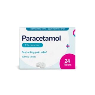 Paracetamol Soluble Tablets - 24 x 500mg (Brand May Vary)