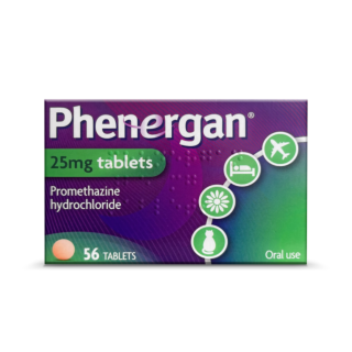 Phenergan 25mg (Promethazine Hydrochloride) - 56 Tablets