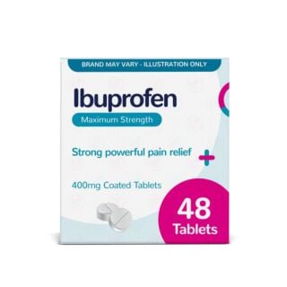 Ibuprofen - 48 x 400mg Tablets (Brand May Vary)